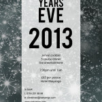 New years eve poster for Hotel Maiyango 2013