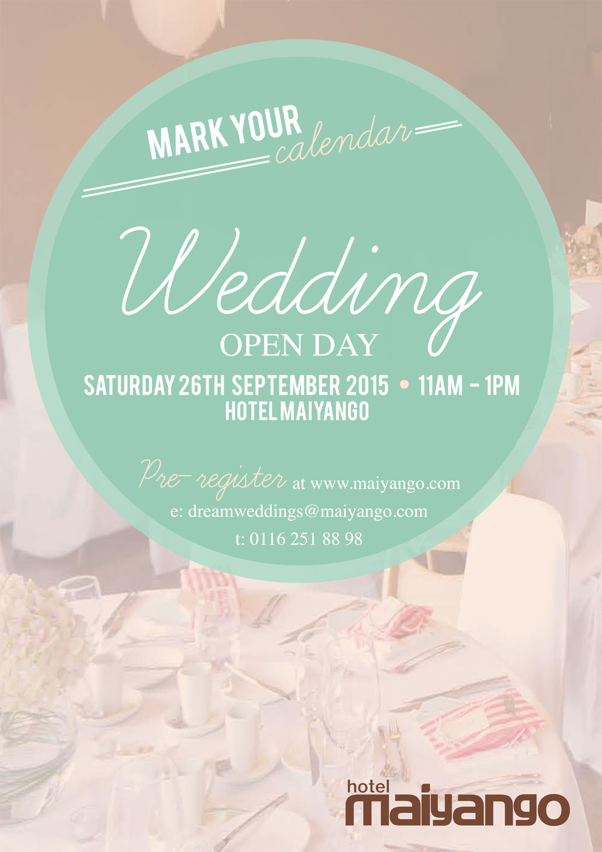 Wedding Showcase at Maiyango restaurant